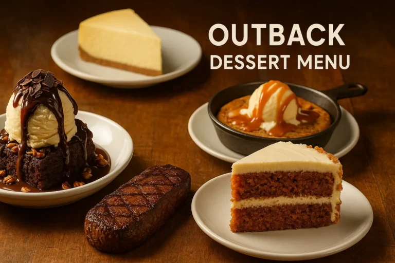 Outback Dessert Menu