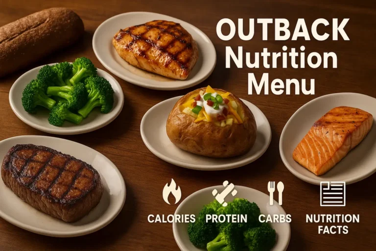 Outback Nutrition Menu