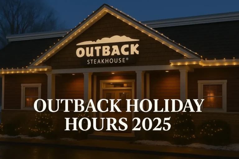 Outback holiday hours