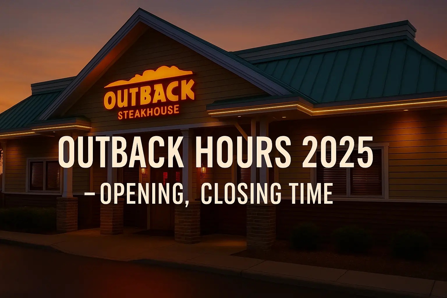Outback hours
