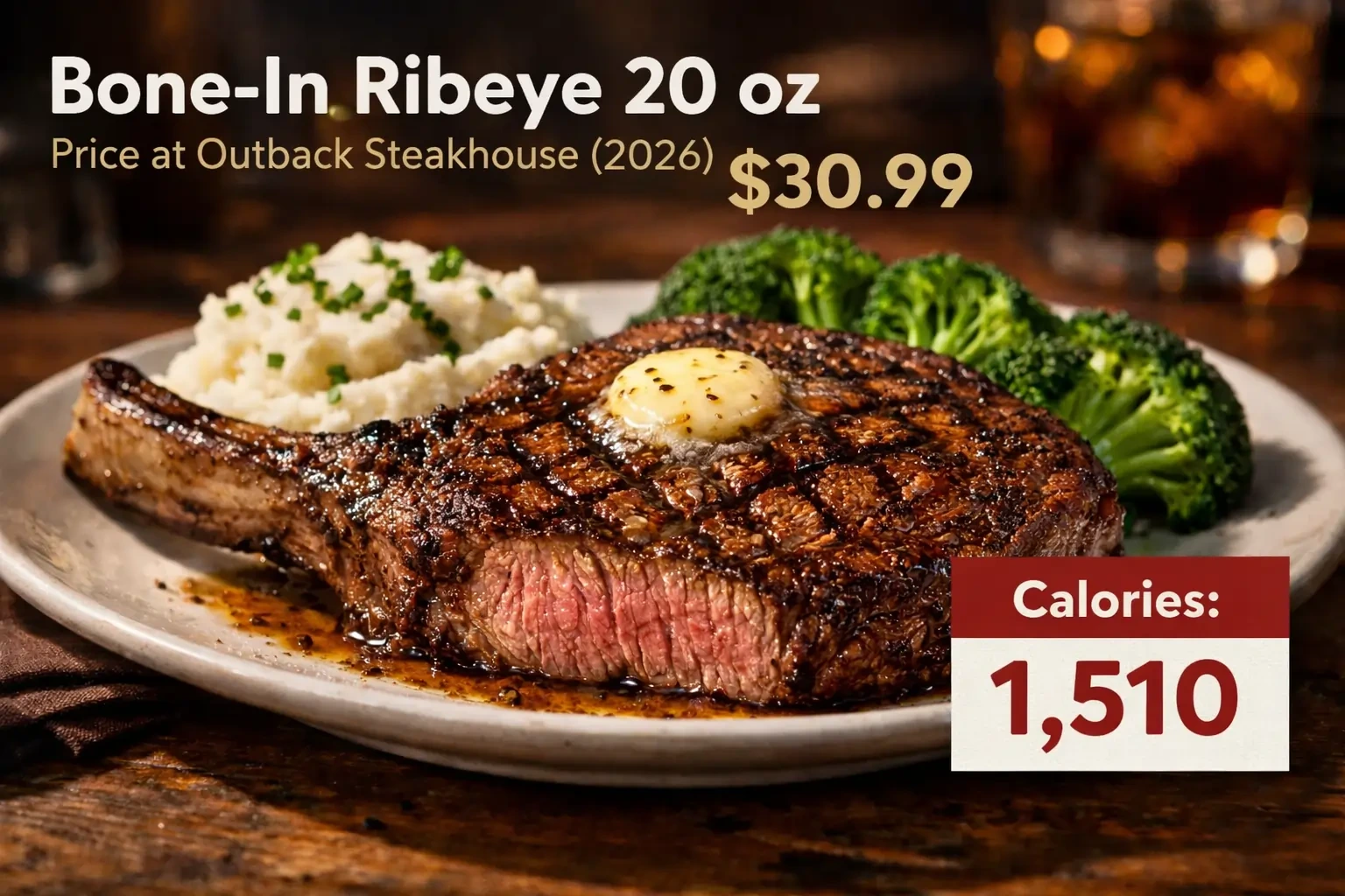 Bone-In Ribeye 20 oz Price
