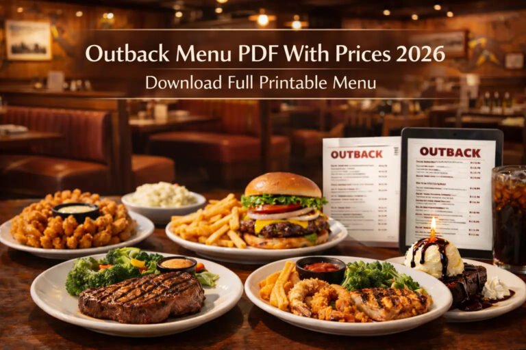 Outback Menu PDF