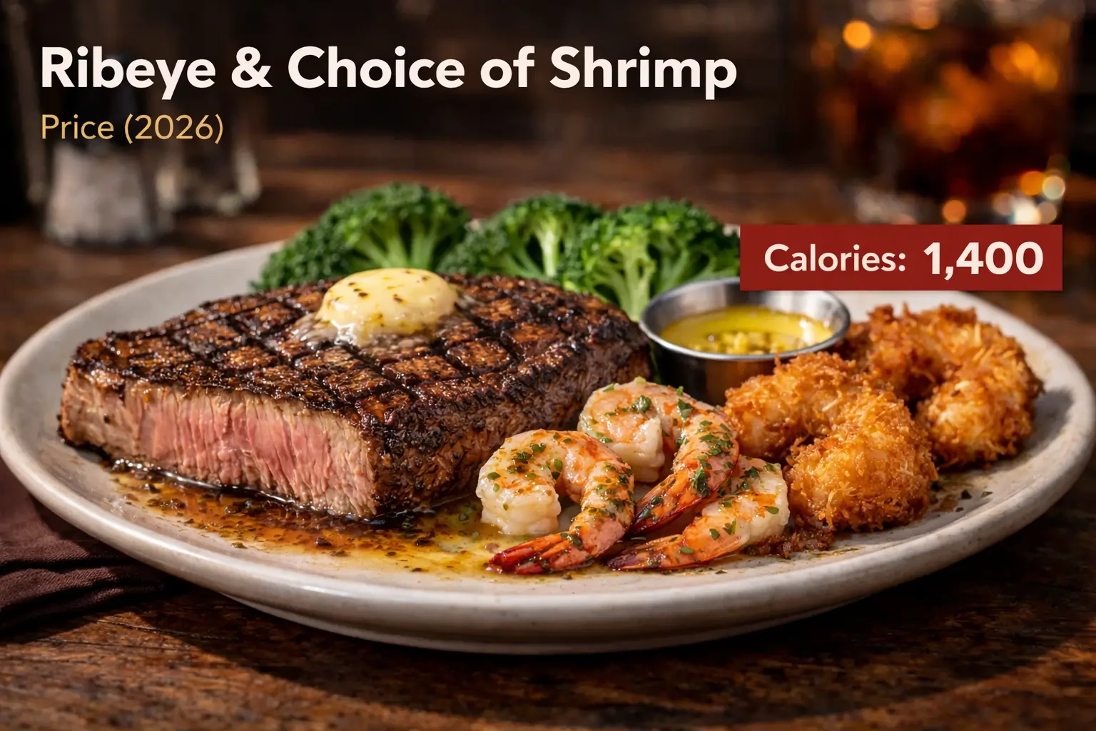Ribeye & Choice of Shrimp Price
