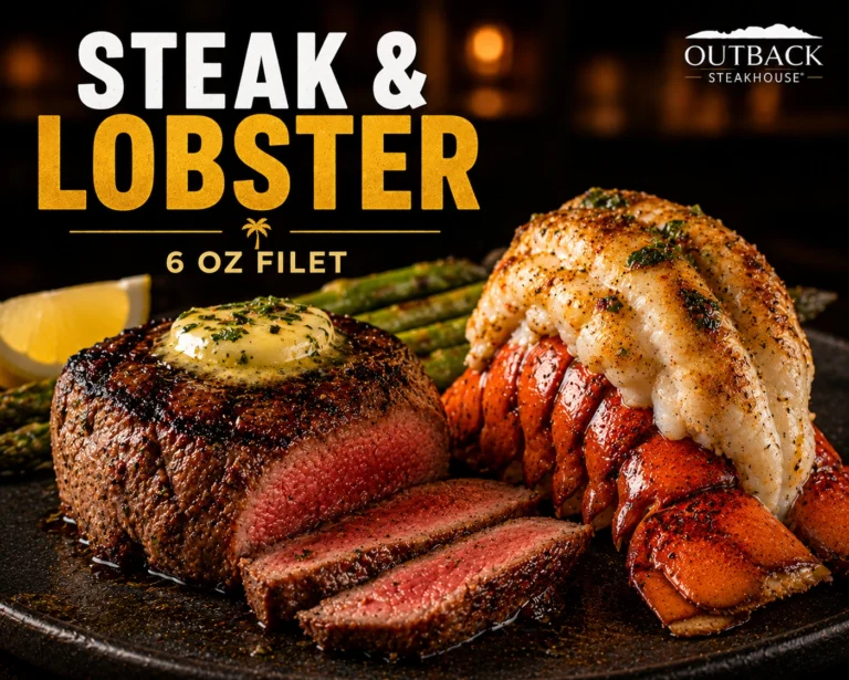 6oz Victoria's Filet Mignon & Lobster